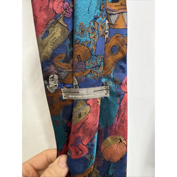 Lot Of 3 MBP Neck Ties Circus Clowns 100% Silk - Picture 6 of 14